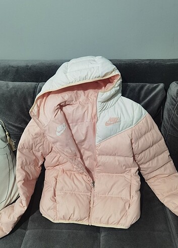 xs Beden pembe Renk Nike Sıfır Çift Taraflı Kaz Tüyü Mont
