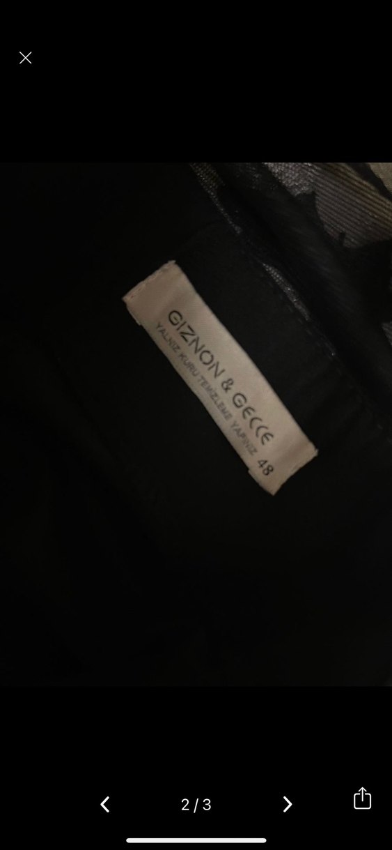 Uzun Siyah Dantel Detaylı Abiye Elbise - Görsel 2