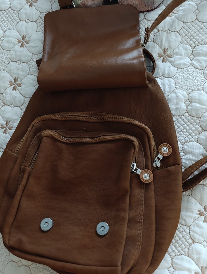Kahverengi Sırt Çantası - Görsel 3
