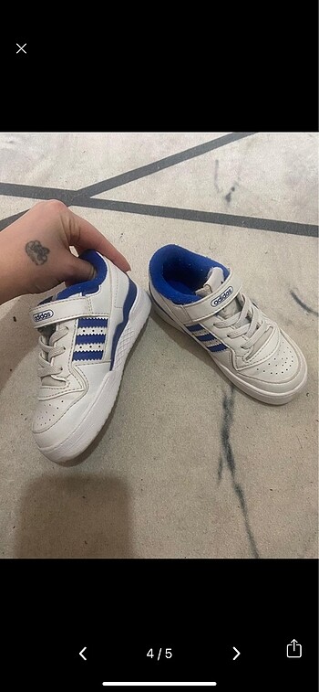 25 Beden lacivert Renk Adidas forum low çocuk