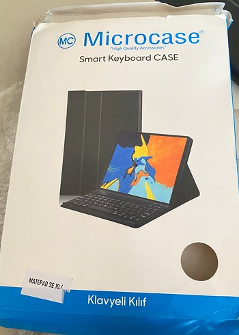 Gri Microcase Tablet Klavye Kılıfı - Görsel 4