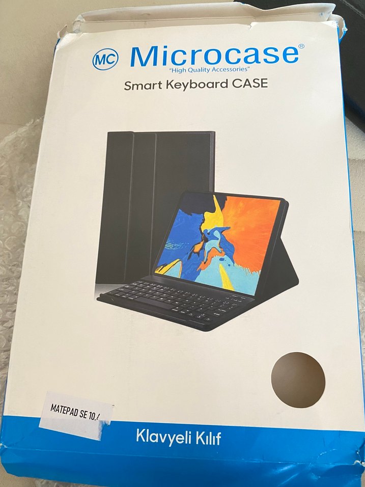 Gri Microcase Tablet Klavye Kılıfı - Görsel 4