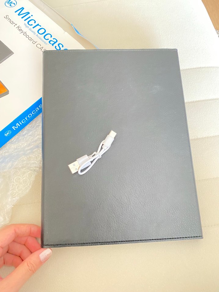 Gri Microcase Tablet Klavye Kılıfı - Görsel 5