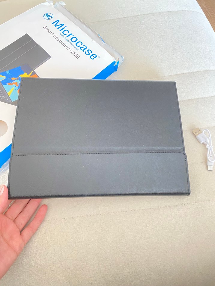 Gri Microcase Tablet Klavye Kılıfı - Görsel 3