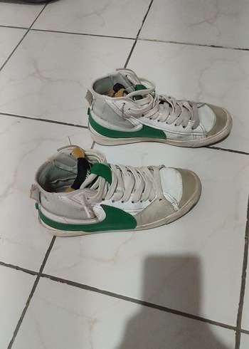 nike blazer Beyaz Yeşil Spor Ayakkabı