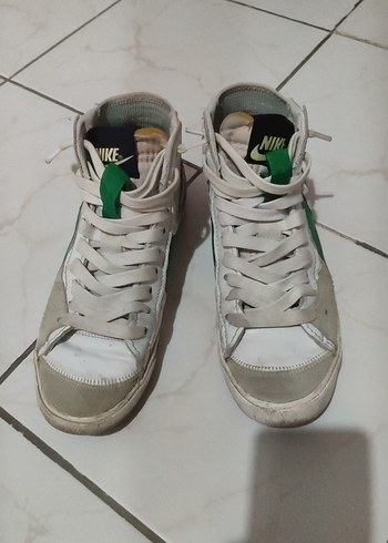 nike blazer Beyaz Yeşil Spor Ayakkabı - Görsel 3