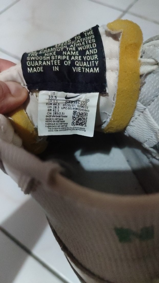 nike blazer Beyaz Yeşil Spor Ayakkabı - Görsel 4