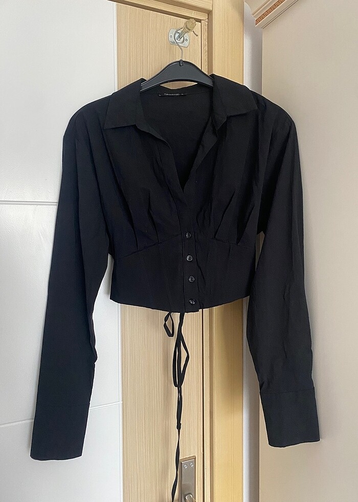 Korse Detaylı Gömlek - Görsel 2