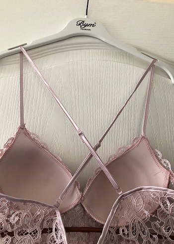 İşlemeli Saten Gecelik - Görsel 4