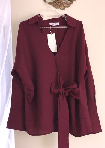 40 Beden Bordo Kuşaklı Takım