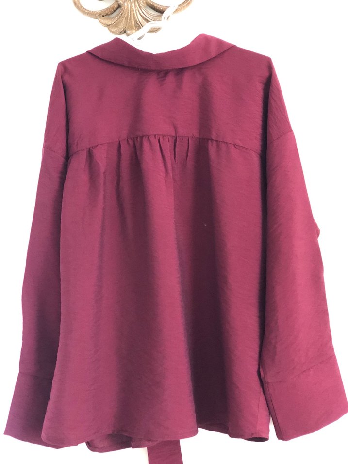 Bordo Kuşaklı Takım - Görsel 3