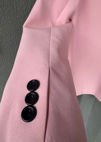 PEMBE KRUVAZE BLAZER CEKER - Görsel 4