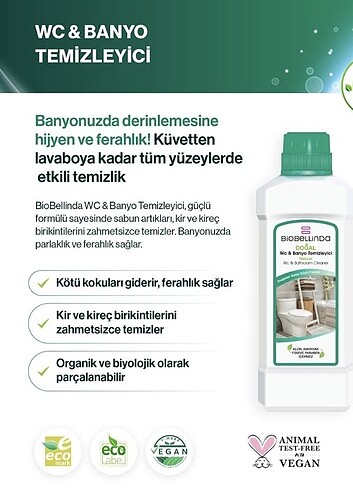 Diğer Biobellinda banyo WC temizleyici