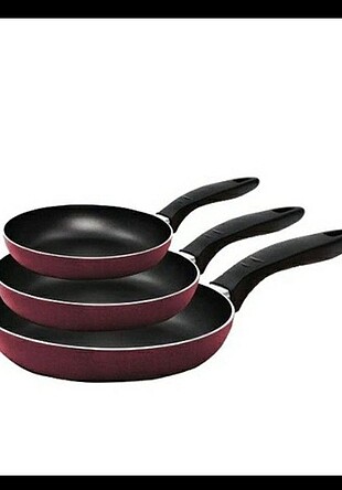 3 lü teflon Tava set