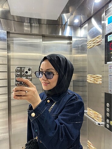 Denim elbise