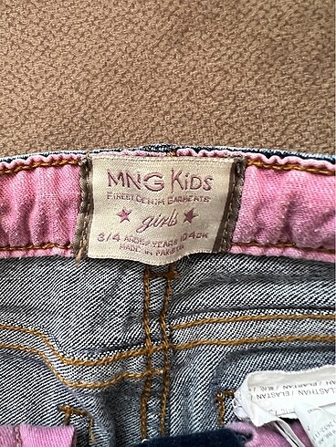 4 Yaş Beden lacivert Renk Mango Kids Kız Kot Etek 3-4 Yaş