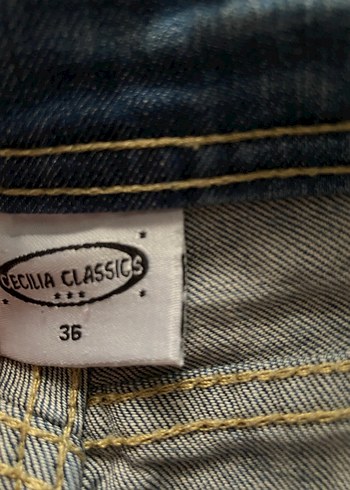 s Beden mavi Renk düşük bel vintage etek