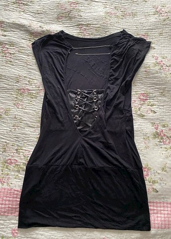 s Beden gotik baskılı elbise
