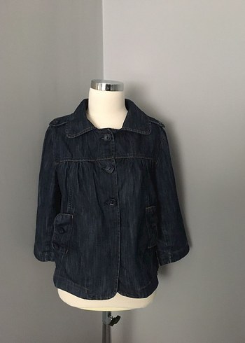 Düğmeli Denim Ceket