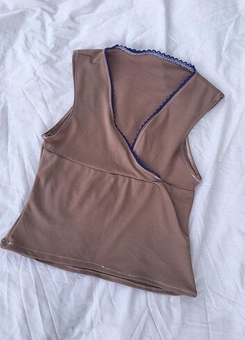 xs Beden camel Renk Bluz 