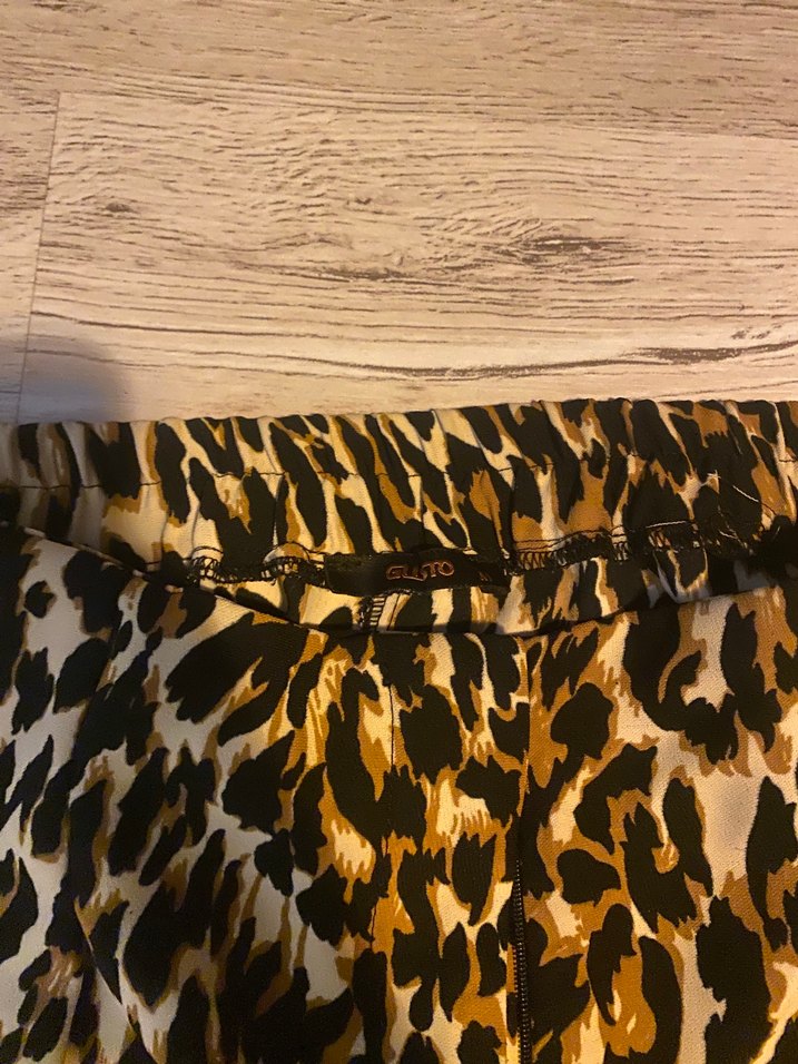 Leopar Desenli Rahat Yüksek Bel Pantolon — görsel 5/7