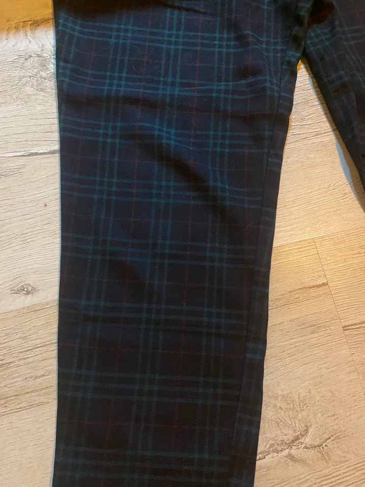 Klasik Ekose Desenli Koyu Tonlu Pantolon — görsel 5/7