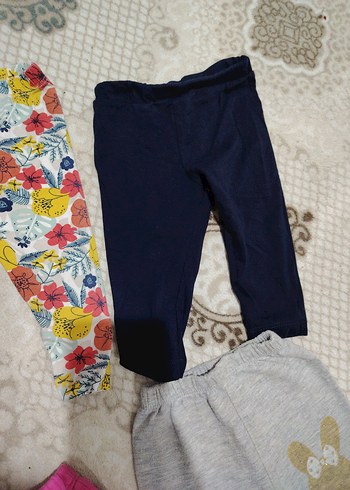 Renkli Desenli Kız Çocuk Rahat Taytlar - Görsel 4