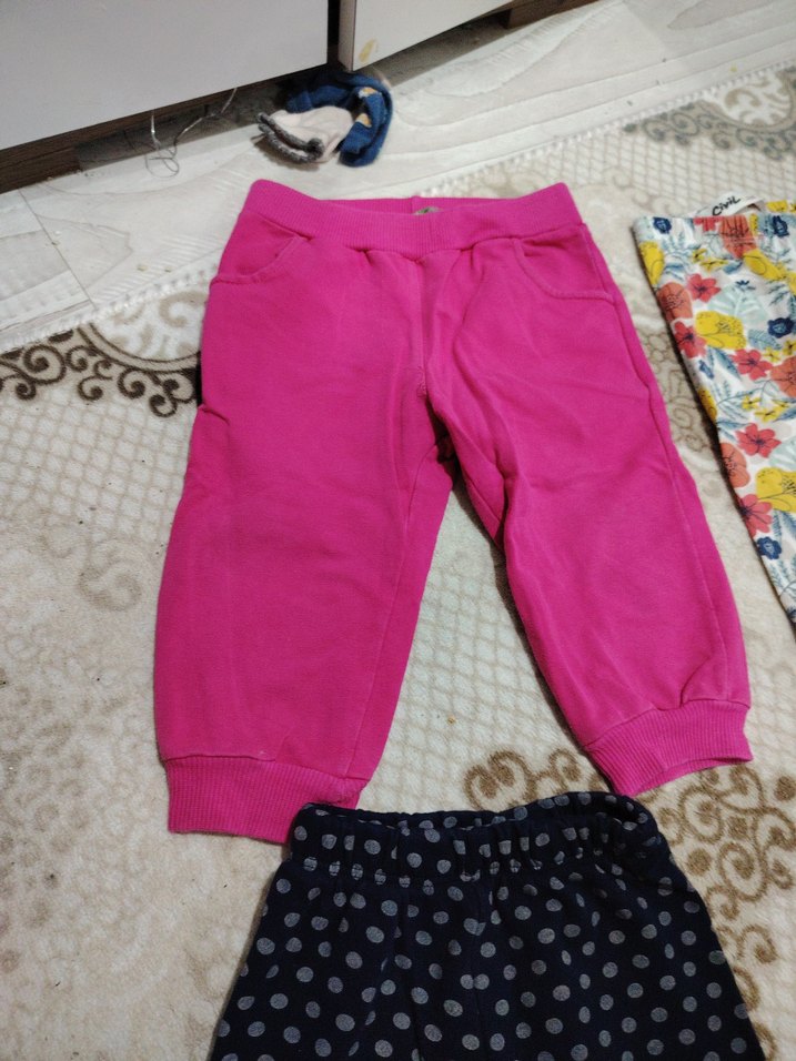 Renkli Desenli Kız Çocuk Rahat Taytlar - Görsel 2