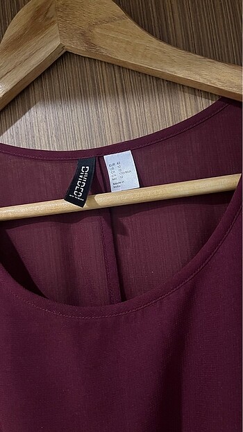 H&M Bordo elbise