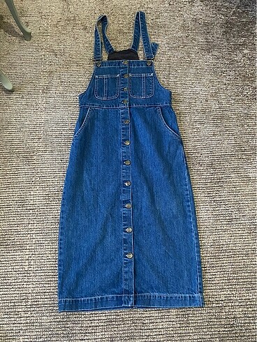 Denim kot tulum elbise