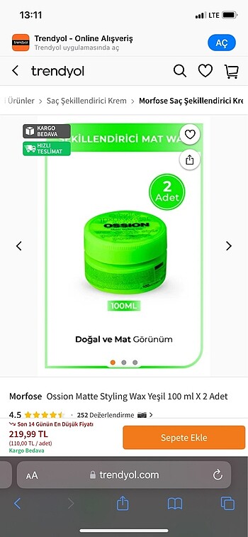  Beden Renk Morfose wax