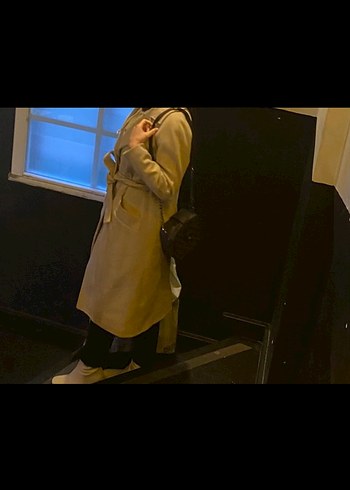 Sateen Marka Kaşe Kadın Kaban - Görsel 2