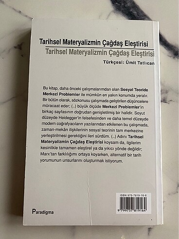 Beden Renk Tarihsel Materyalizmin Çağdaş Eleştirisi - Antony Giddens