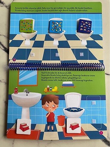  Beden Renk Cırtlı Tuvalet Eğitimi Kitabı - Yükselen Zeka