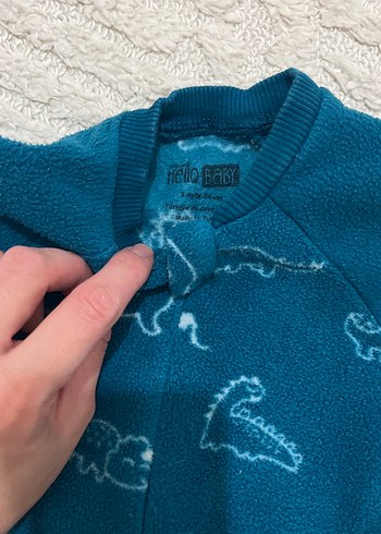 Renkli Dinozor Desenli Bebek Tulum - Görsel 4