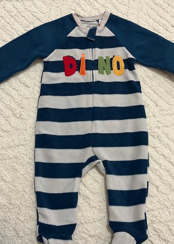 Renkli Dinozor Desenli Bebek Tulum - Görsel 2