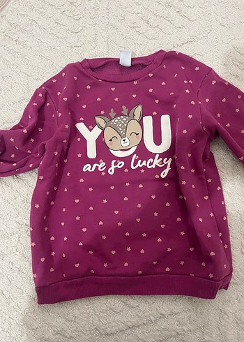 Kız Çocuk Siyah Uzun Kollu Sweatshirt - Görsel 4