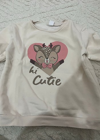 Kız Çocuk Siyah Uzun Kollu Sweatshirt - Görsel 5