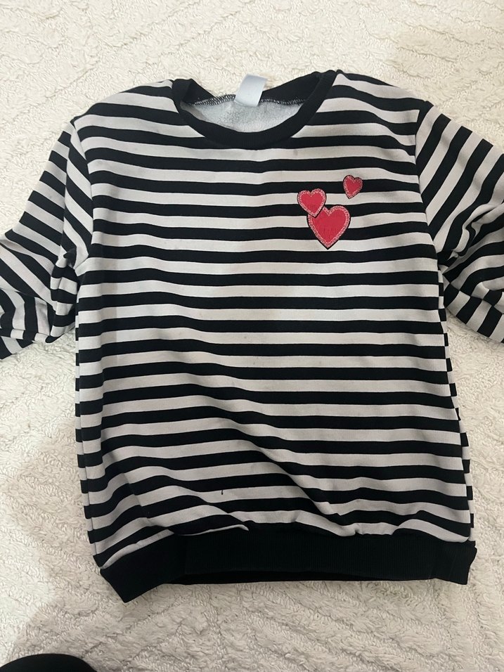 Kız Çocuk Siyah Uzun Kollu Sweatshirt - Görsel 2