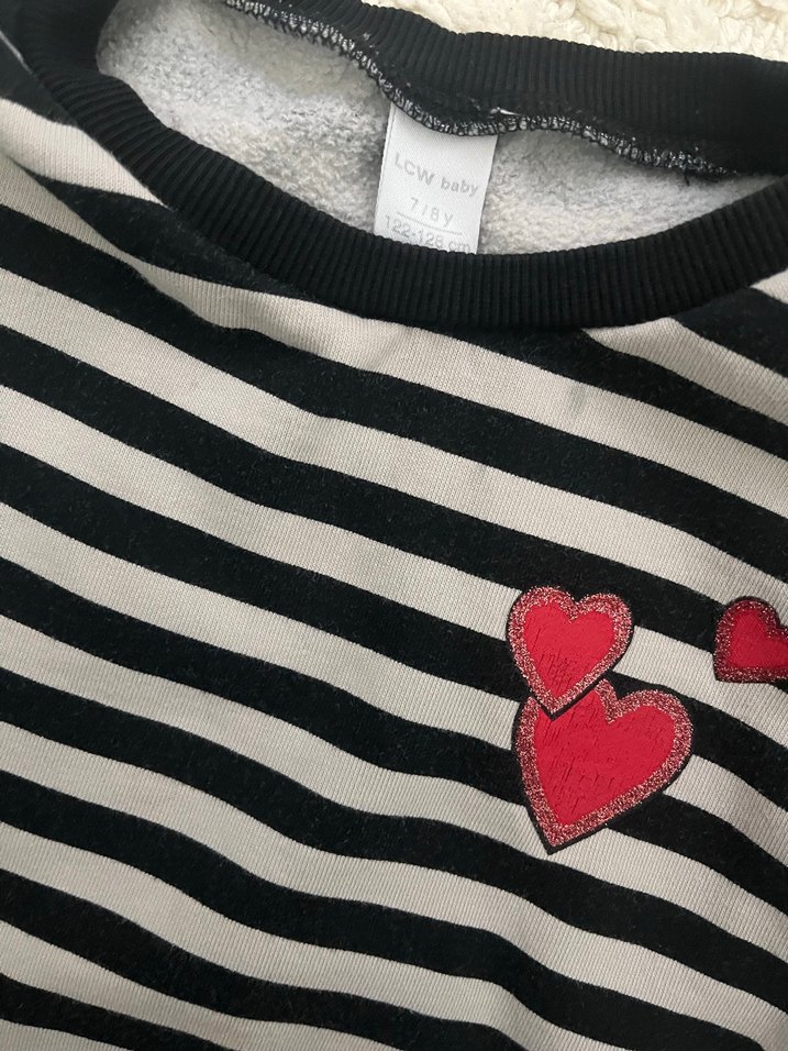 Kız Çocuk Siyah Uzun Kollu Sweatshirt - Görsel 3