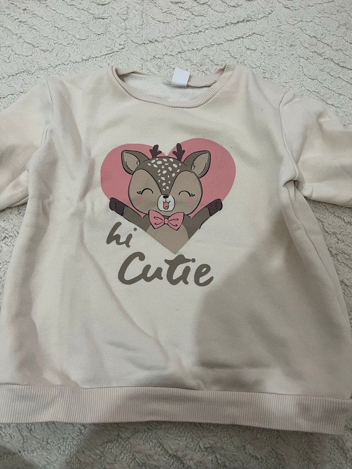 Kız Çocuk Siyah Uzun Kollu Sweatshirt - Görsel 5