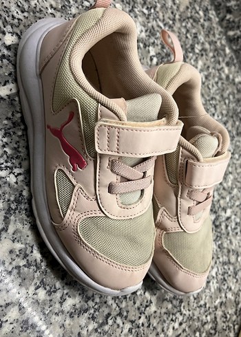 Kız Çocuk Pembe Cırt Cırtlı Spor Ayakkabı - Görsel 5