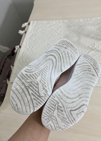 Kız Çocuk Pembe Cırt Cırtlı Spor Ayakkabı - Görsel 4