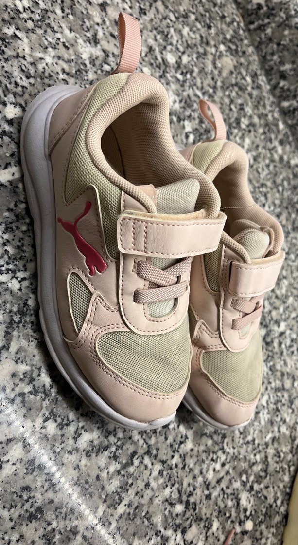 Kız Çocuk Pembe Cırt Cırtlı Spor Ayakkabı - Görsel 5