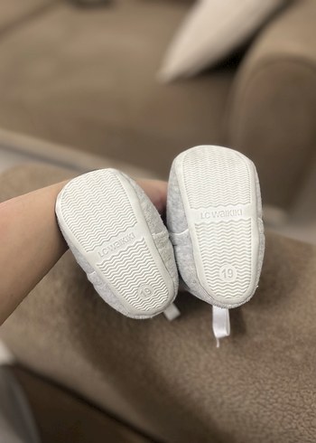 Gri Erkek Çocuk Triko Sıcak Ev Terliği - Görsel 2