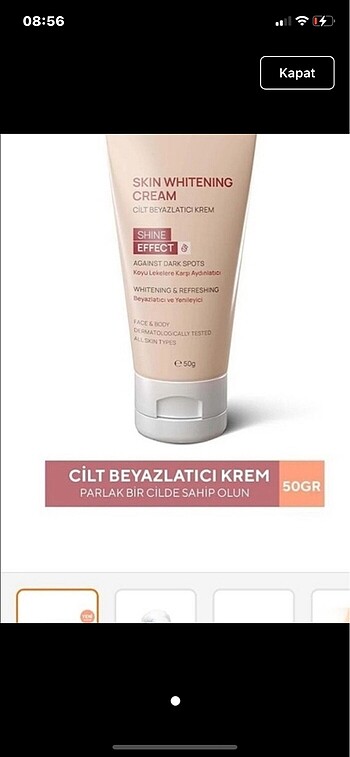 Cilt beyazlatıcı
