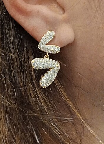 Xuping kuyumcu model kıkırdak Küpe set  - Görsel 2