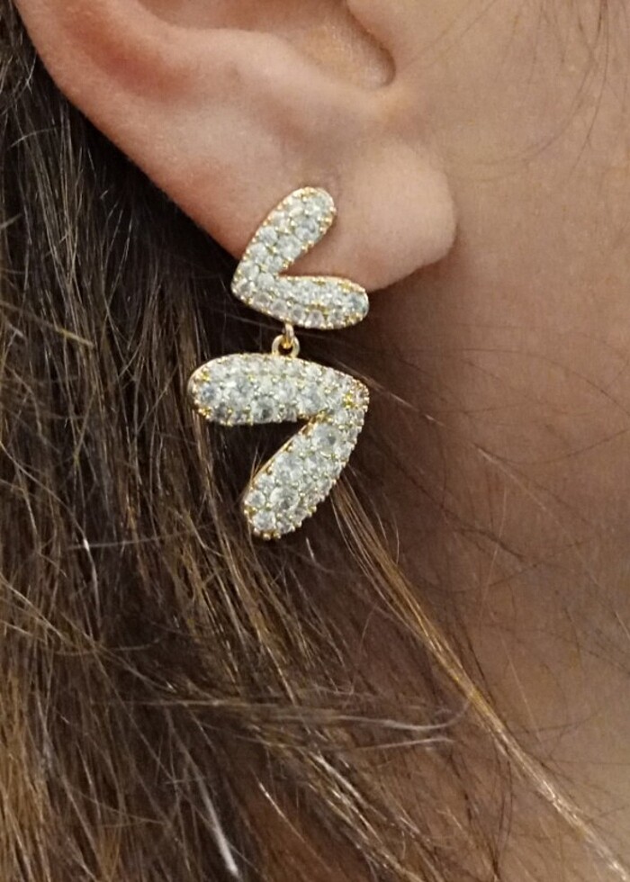 Xuping kuyumcu model kıkırdak Küpe set  - Görsel 2