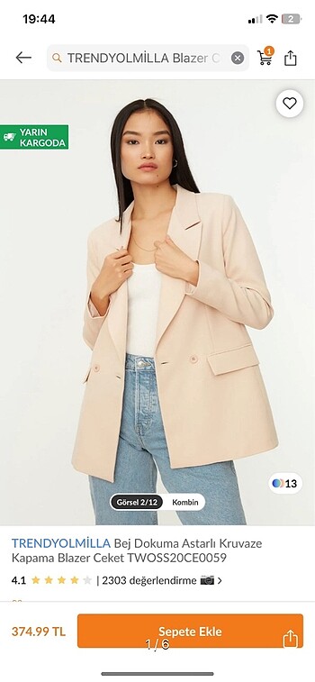 Trendyol milla blazer ceket
