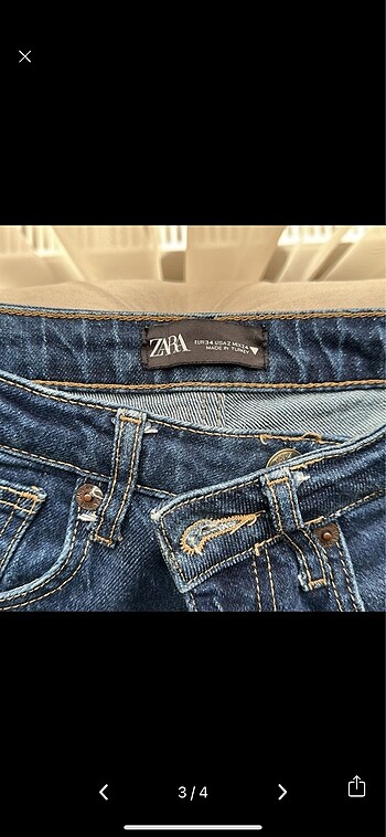 Zara lacivert jean